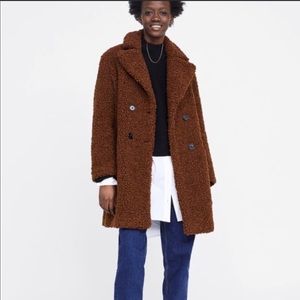 Zara teddy coat